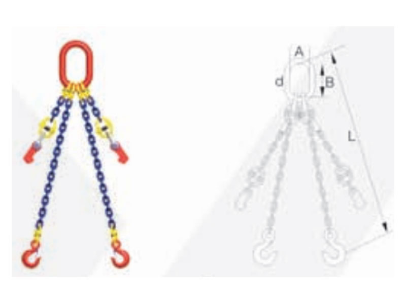 组装型T(8)级双腿链条索具